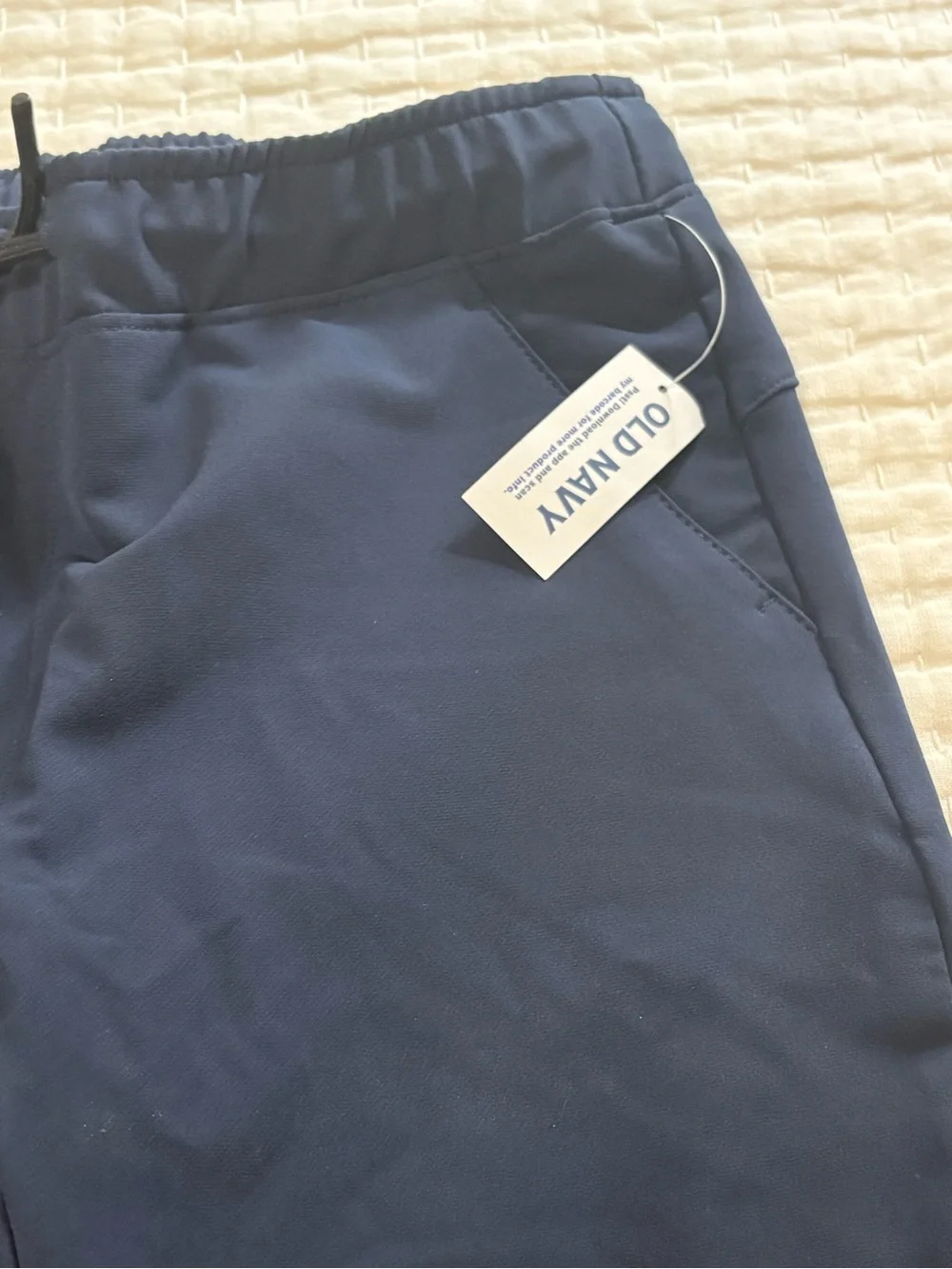 Boys Navy Athletic Jogger Pants